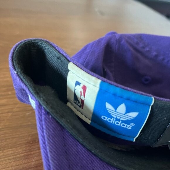 Toronto Raptors Adidas Purple Dinosaur Hat Fitted Flex 6 7/8-7 1/4 - Picture 5 of 5